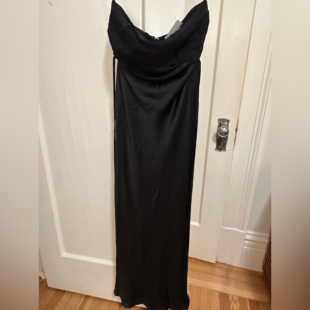 BHLDN Strapless Black Gown (XS) - Picture 4 of 7